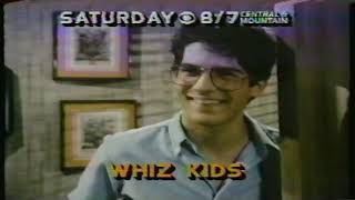 CBS Saturday TV Shows 1984 Commercial Whiz Kids & Airwolf