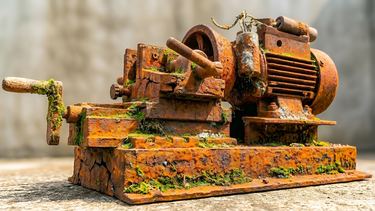 100 Years Underground! Restoration of a Heavily Rusted Antique Machine ...