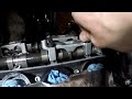 Part 3 #yamaha r6 valve adjustment -camshafts, timing chain tensioner and shims removal