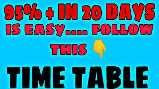 95% in 20 days strategy for Class 10 - Follow this Strategy