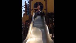 Prestons First Time On A Slide!