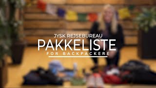 Backpacker pakkeliste | Jysk Rejsebureau