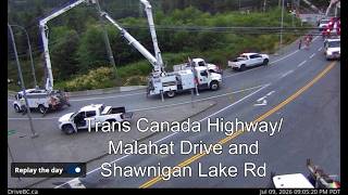 Malahat Shawnigan Lake Downed Lines and Repairs