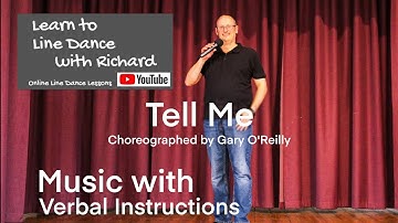 IMPROVER LINE DANCE LESSON 125 - Tell Me - Part 2 - Music with verbal instruction