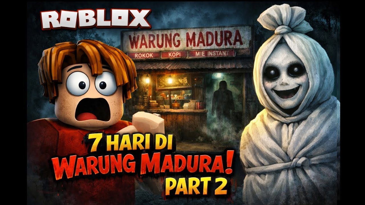 Main Game Horor Roblox Berjudul 7 Hari Warung Madura Part 2 Nemu Banyak Banget Anomali Yang Serem