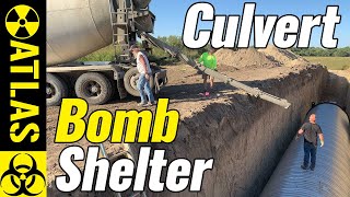 See How 5 Men Installed A Big 10' x 50' Culvert Bomb Shelter In 3 Days