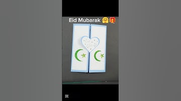 DIY Eid Mubarak card #how to make Eid card #paper card #beautiful paper #card