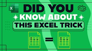 DID YOU KNOW ABOUT THIS EXCEL TRICK???