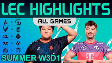 LEC Highlights Week3 Day1 LEC Summer 2023 All Games By Onivia