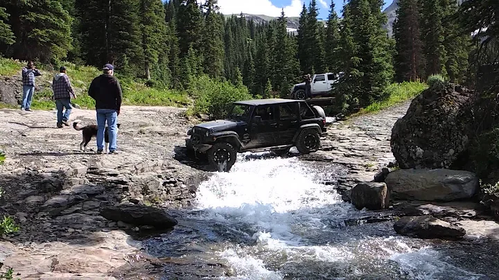 Ouray 2015 Rocks Imogene water crossing Big Orange...