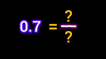 Express 0.7 in the Form of P/Q|Convert 0.7 to Fraction | Math Tricks for Students & Parents in USA