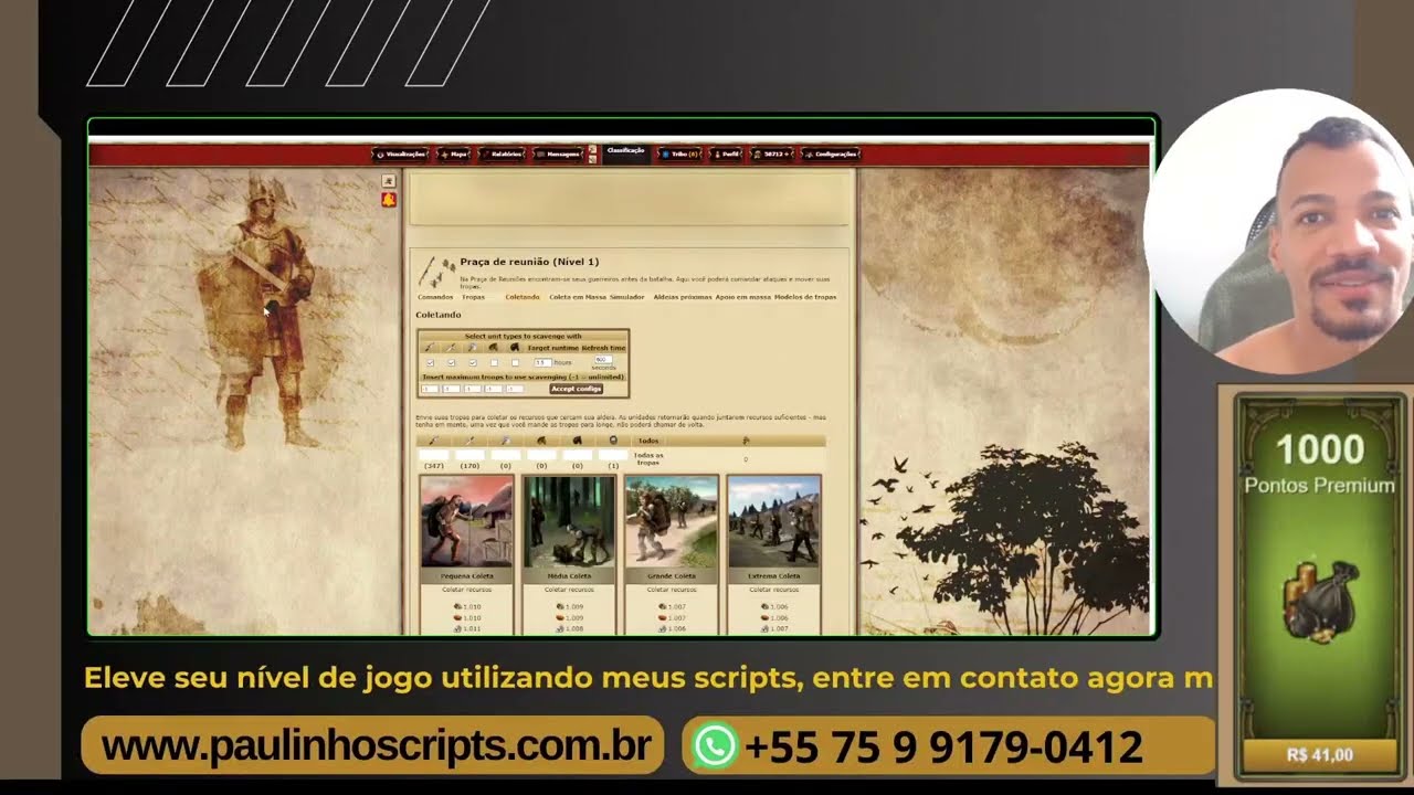 Como eu fiz 28 Mil Pontos Premium em 20 dias Tribal Wars