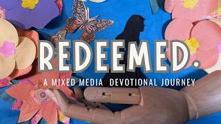 EASTER DEVOTIONAL ART - Mixed Media Art Journaling Process & Flip through