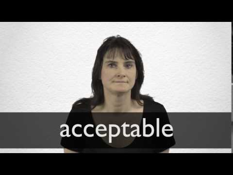 How to pronounce ACCEPTABLE in British English