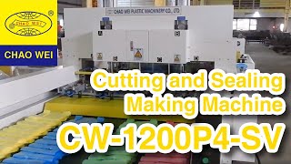 4 Lines Plastic T-shirt Bag Making Machine - CHAO WEI