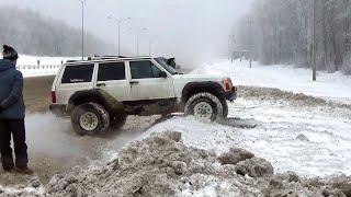 Затеяли рискованную авантюру, но до неё ещё надо доехать. Jeep Cherokee, Duster, Impreza, Нива, УАЗ