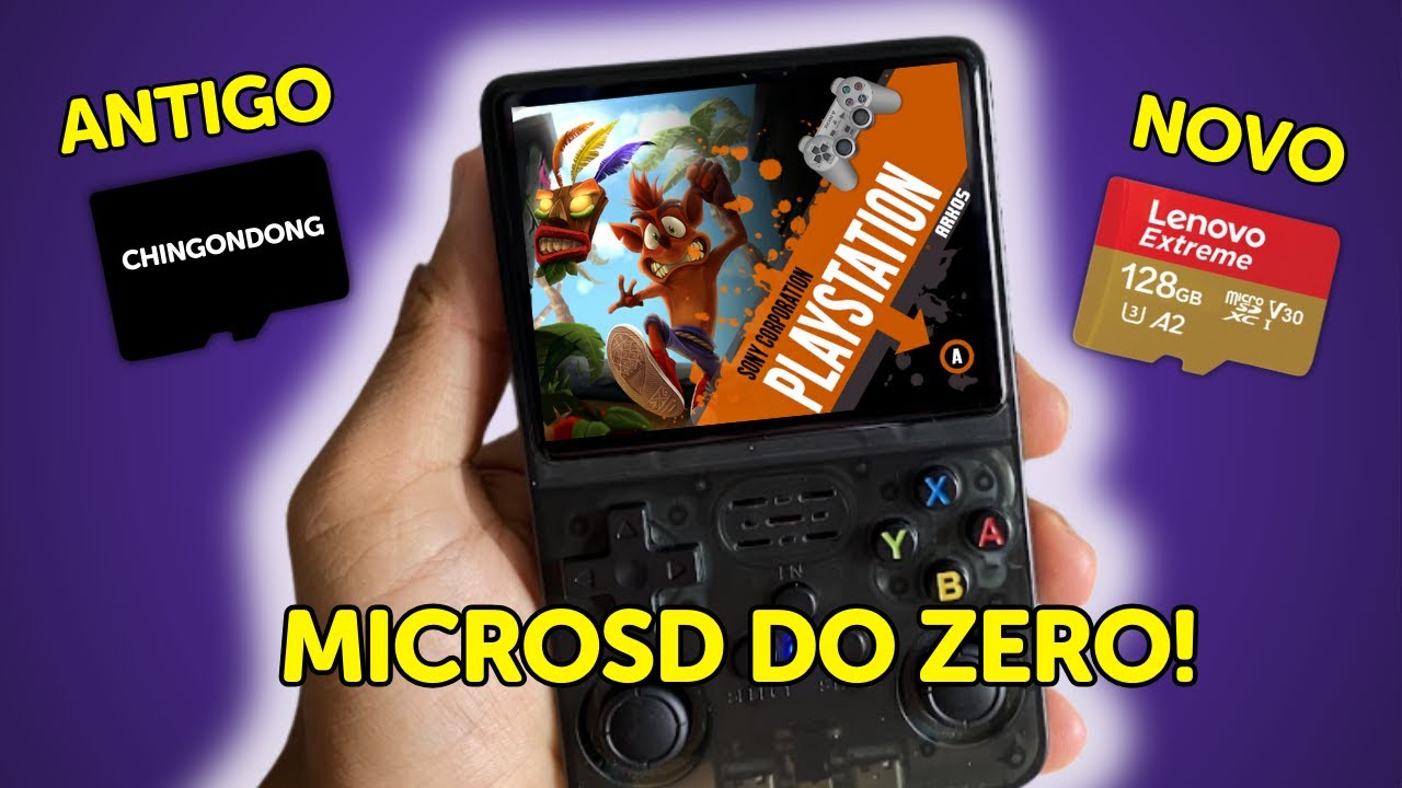 R36S/R35S: Como fazer o MicroSD do Sistema e Jogos