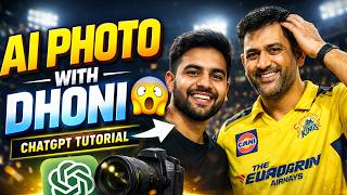 How to Create an AI-Generated Photo with MS Dhoni | ChatGPT Prompt Tutorial screenshot 2