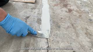 Laga Hål Och Sprickor I Betong, Med Betongspackel 2K Epoxyflow