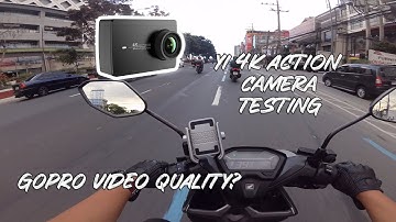 Yi 4k Action Camera Testing for MotoVlog