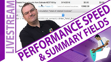 Performance Speed and Summary Fields in FileMaker