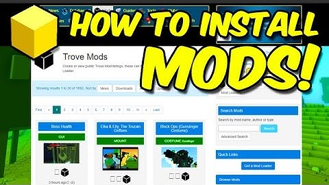 TROVE: How to install MODS [EASY]