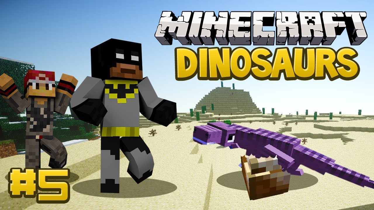 Minecraft Dinosaurs Mod (Fossils and Archaeology) Survival 