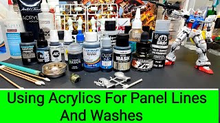 Using Acrylics For Panel Lining And Washes - Scale Model Tips - Vallejo, Citadel, Tamiya