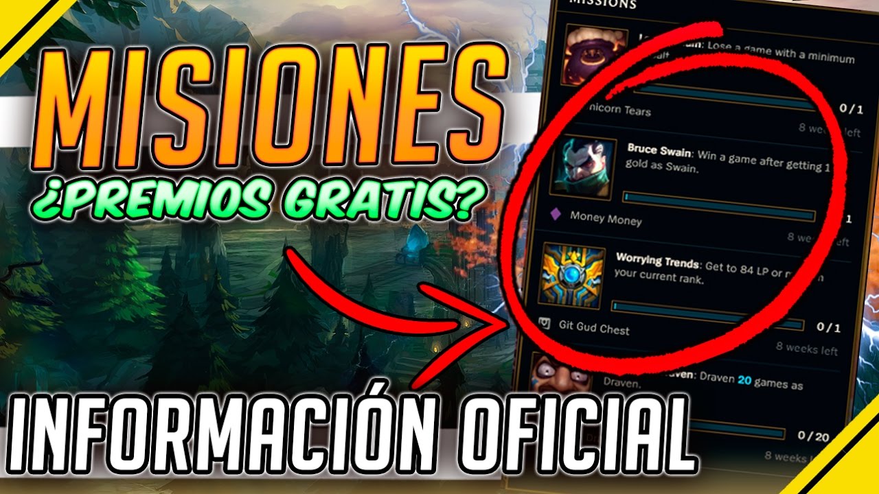 league of legends champions MISIONES en LOL ¿Cómo serán? - INFO OFICIAL de RIOT | Noticias League Of Legends