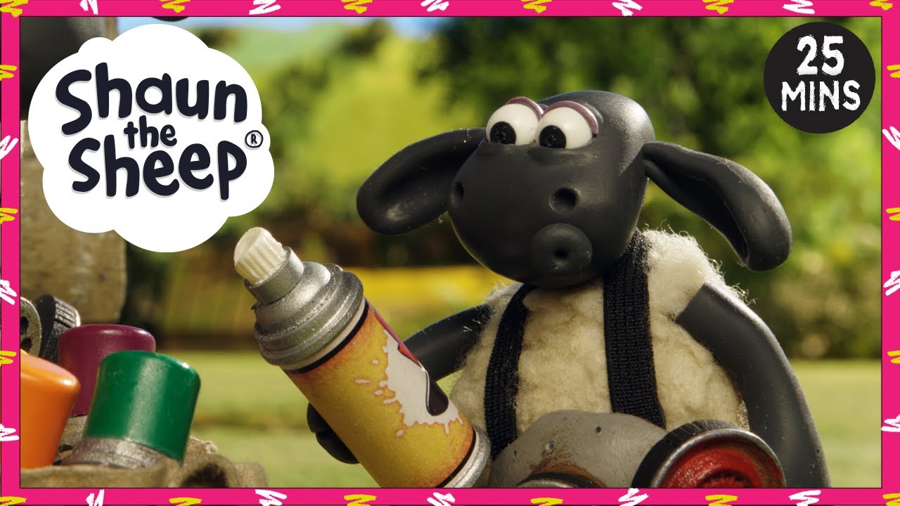 Shaun the Sheep 🐑 Full Episodes 👩‍🎨🐑 Painting by Sheep (Art)  Compilation | Cartoons for Kids - YouTube