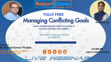Conflict is unavoidable Yes or No! talk with Dr Pranjal K Phukan I Free Live Webinar