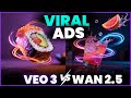 WAN 2.5 vs Veo 3 | The Viral AI Ad Results NO ONE Expected!
