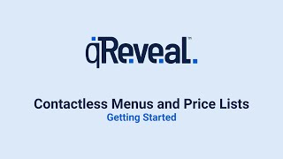 qReveal Contactless Menu and Price List Tutorial: Getting Started screenshot 4