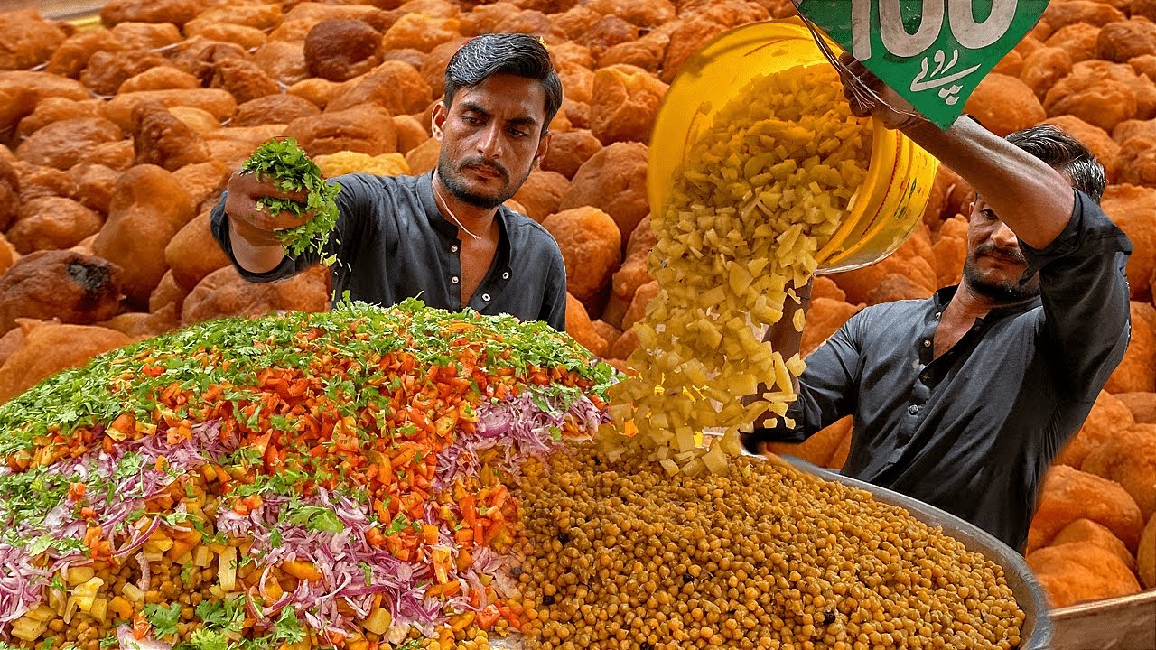 Biggest Channa Chaat Of Karachi Channa Chaat Recipe Pakistani Aloo