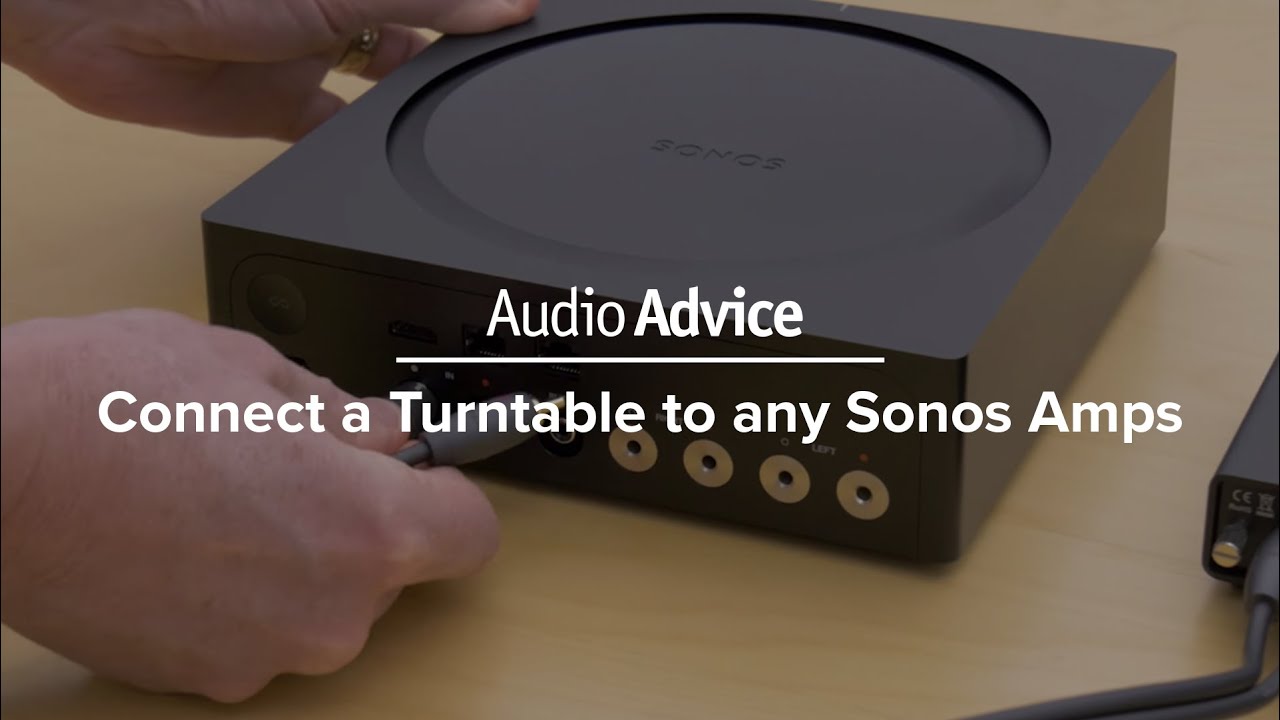 How to connect a turntable to a Amp, Sonos Connect and Sonos Play 5 - YouTube