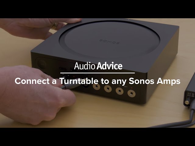 How to connect a turntable to a Amp, Sonos Connect and Sonos Play 5 - YouTube