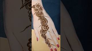 vry Easy back hand mehendi design #henna 