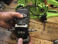 Chainsaw Rebuild Replace Piston, Cylinder. Low Compression. Poulan 2150 Won't start