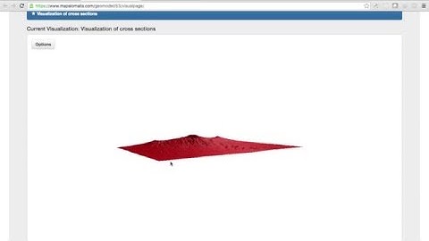 Georeferencing a Geological Model in Mapalomalia