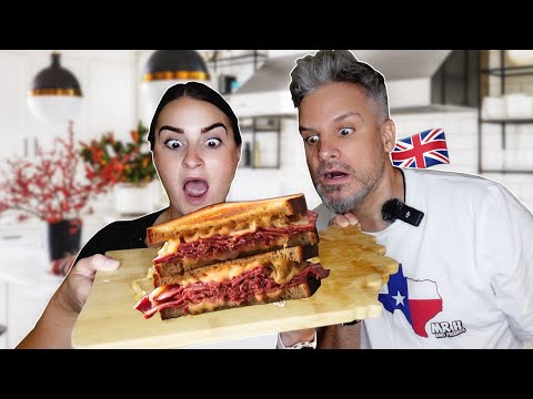 Brits Try [REUBEN SANDWICH] For The First Time ! (Is it cooked?)