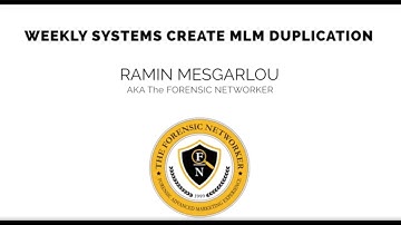 Weekly systems create MLM duplication