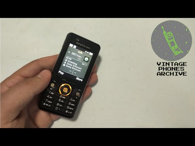 Sony Ericsson W880i Walkman Mobile phone menu browse, ringtones