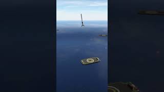 Rocket Booster Landing Fail = simulator - first stage rocket gameplay #shorts