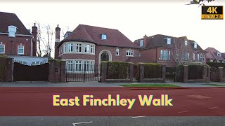 East Finchley Walk | North London Walking Tour | Every Tube Station in London! | 4K HD| Here We Go |