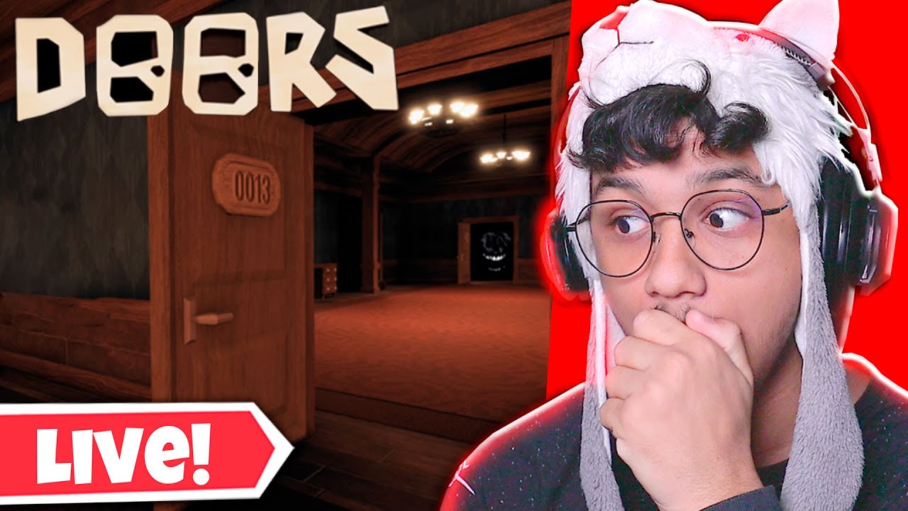 🔴 LIVE - ROBLOX DOORS! O JOGO MAIS ASSUSTADOR DO ROBLOX 