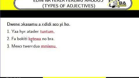 ADJECTIVES TWI.B6.5.4.1.1.A1 BY MGM with exercises on www.sibalearningzone.com