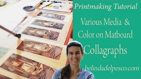 How to Print a Collagraph without a Press, and Add Color After the Ink Dries