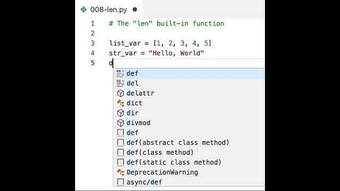"length" (whatever that means) of variables of different types