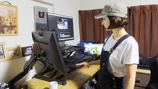 妻に内緒でスタンディングデスク購入してみた