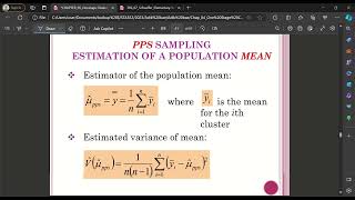 STA552: Probabilities Proportional to size cluster sampling
